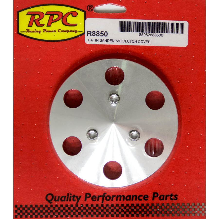 Racing Power Stainless Air Conditioner Clutch Cover Aluminum Polished Sanden 508 Compressors - Kit