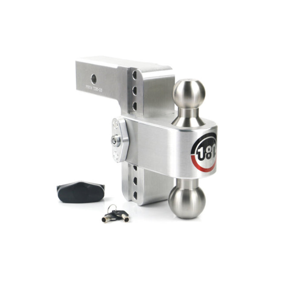 Weigh Safe Ball Mount Hitch - 2/2-5/16" Hitch - 6" Drop - 8000/18500 lb Capacity - Aluminum/Stainless
