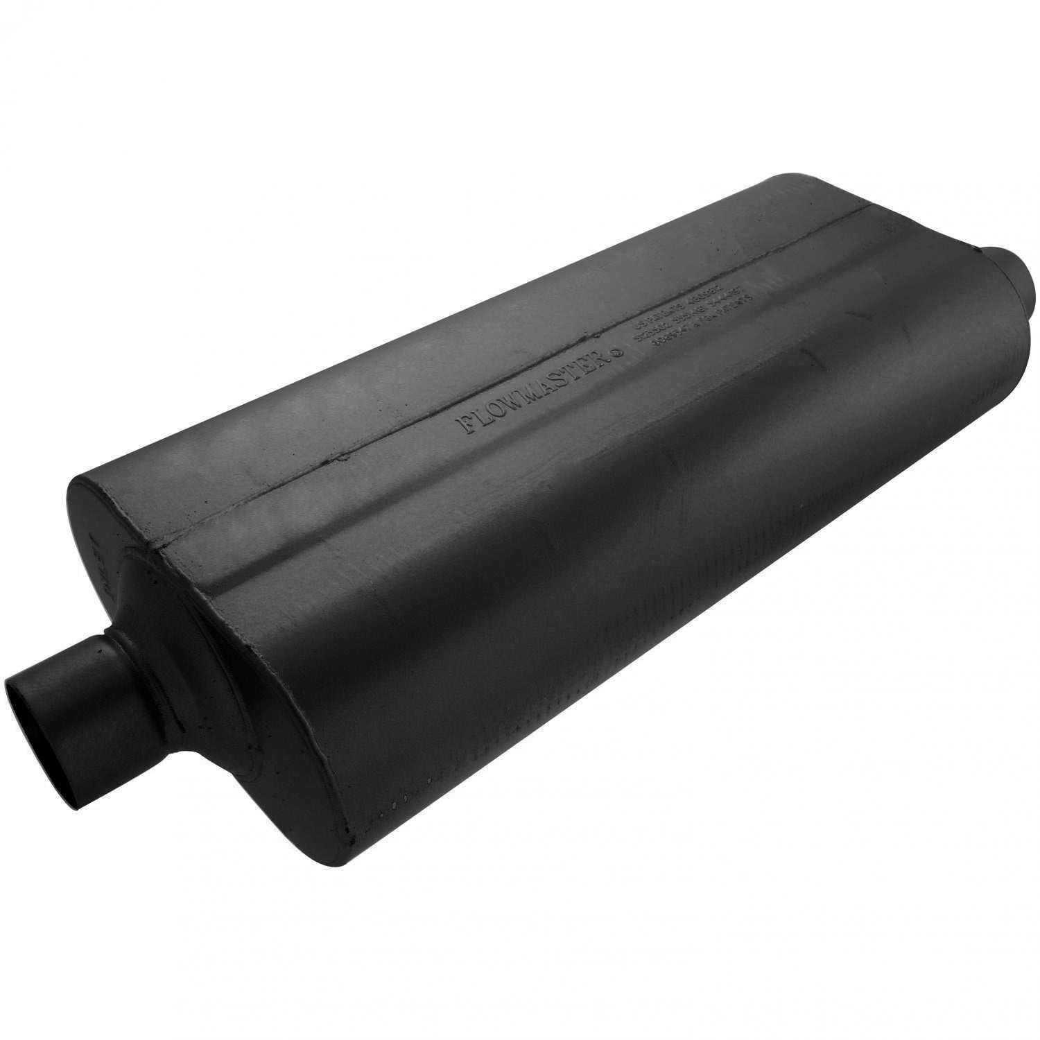 Flowmaster 70 Series Big Block II Muffler - 2.5" Center Inlet/Offset - Outlet