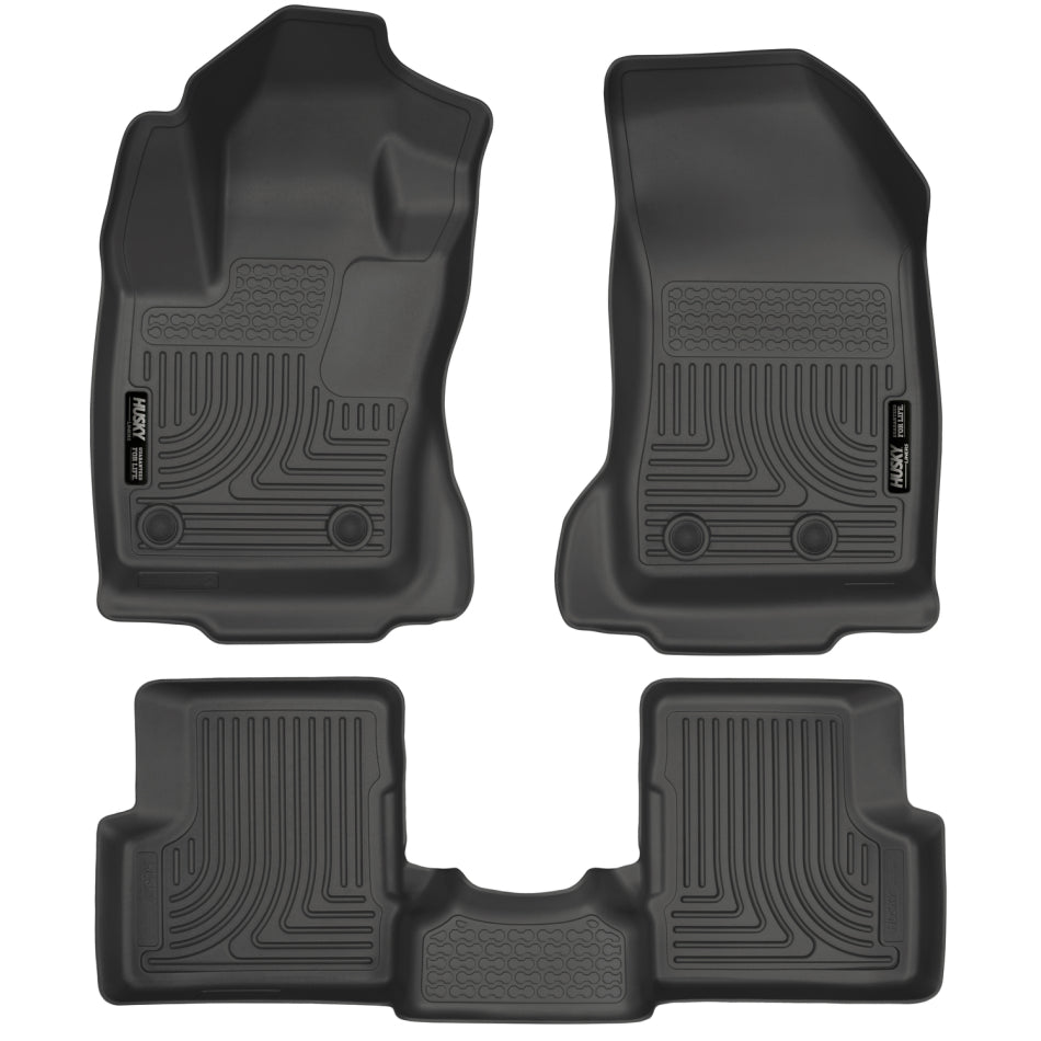 Husky Liners WeatherBeater Front/Rear Floor Liner - Black - Jeep Renegade 2015-21 (Pair)