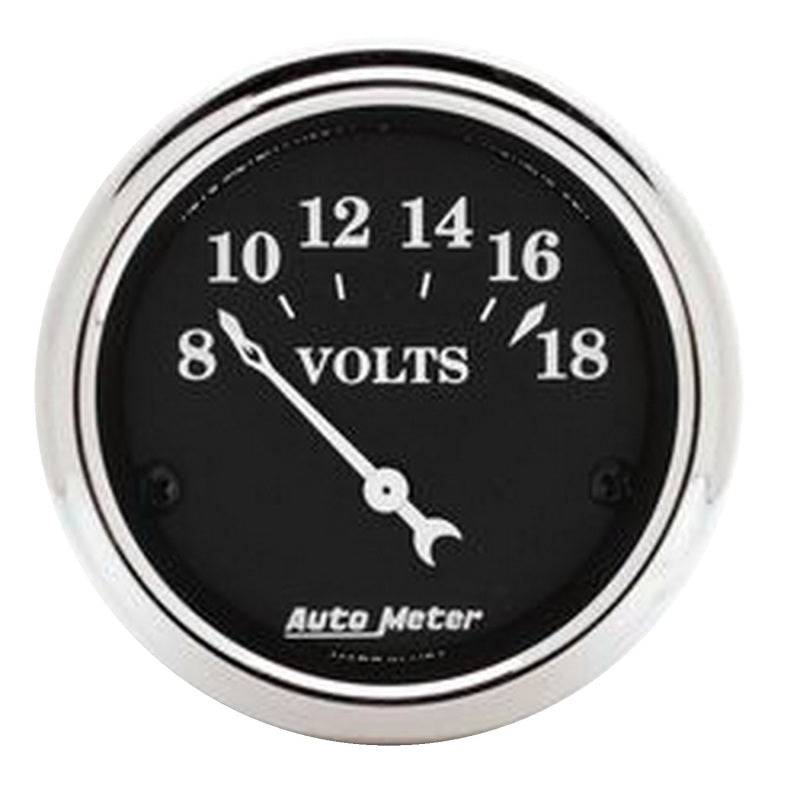 Auto Meter 2-1/16 O/T/B Voltmeter Gauge