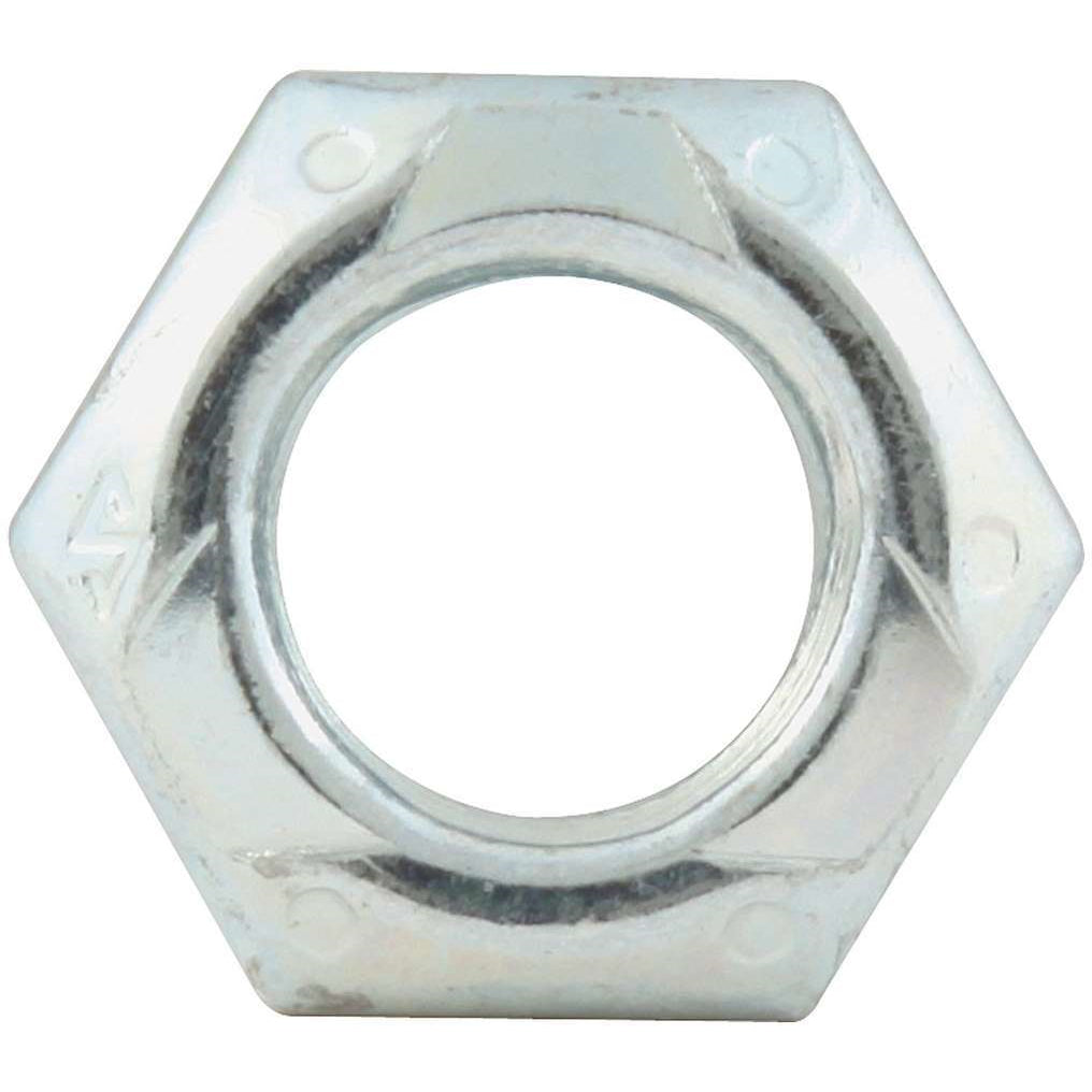 Allstar Performance Fine Thread Mechanical Lock Hex Nut, 7/16"-20 (10 Pack)