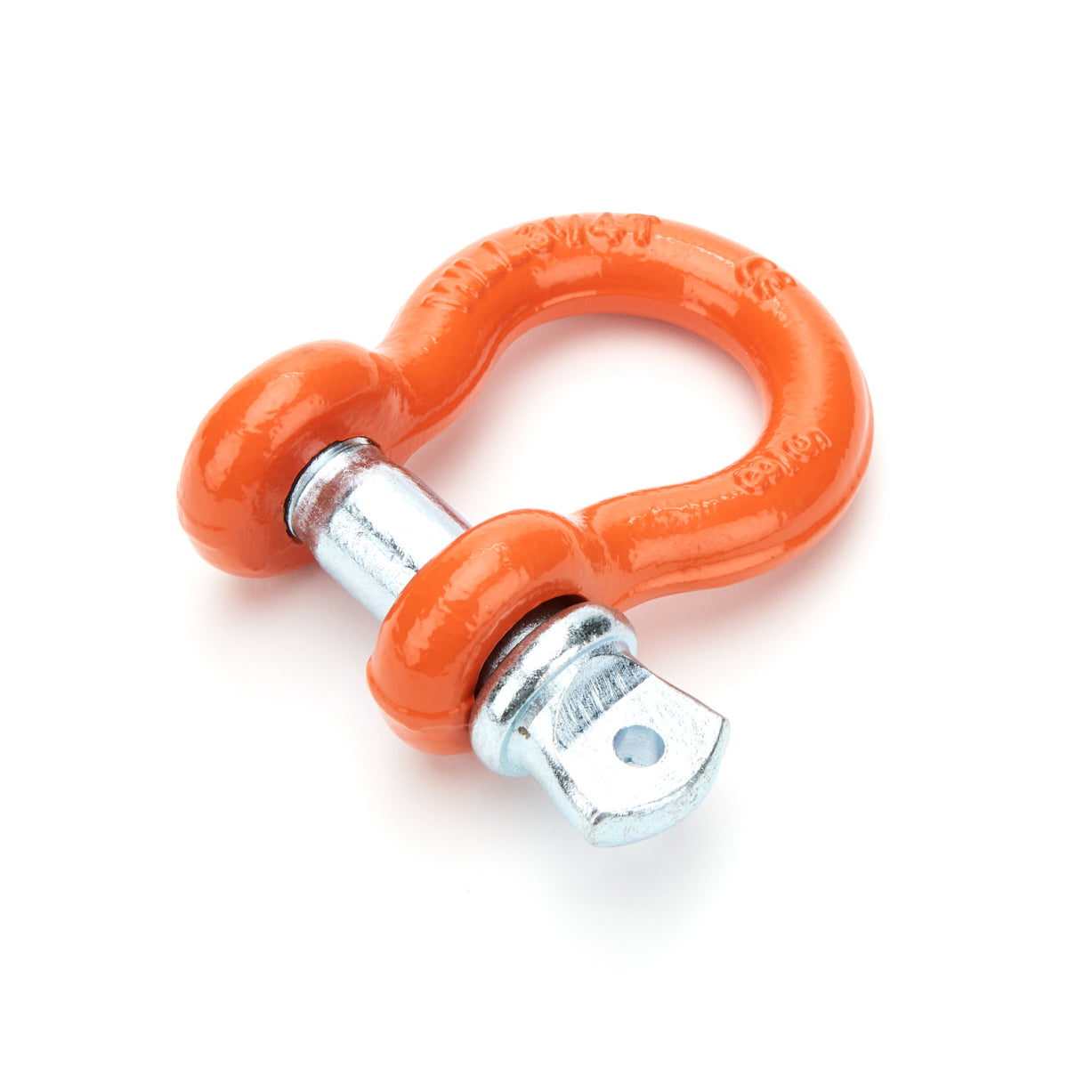 Mile Marker Clevis D-Shackle Shackle 5/8" Pin 6,500 lb Capacity Steel - Orange