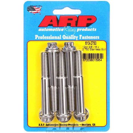 ARP Stainless Steel Bolt Kit - 12 Point (5) 3/8-16 x 2.750