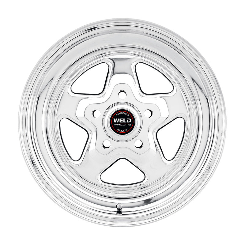 Weld Pro Star Polished Wheel - 15" x 6" - 5 X 4.75" Bolt Circle - 3.5" Back Spacing - 12.05 lbs