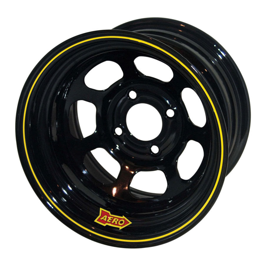 Aero 30 Series Roll Formed Wheel - Black - 13" x 7" - 2" Offset - 4 x 4.25" Bolt Circle - 15 lbs.