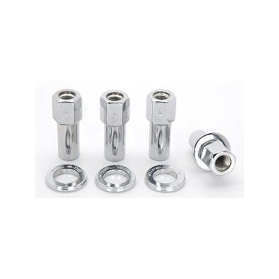 Weld 12mm x 1.5 Open End Lug Nuts w/ Centered Washer