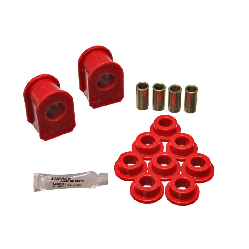 Energy Suspension Hyper-Flex Front / Rear Sway Bar Bushing - 1 in Bar - 2.5 in Tall - Red / Cadmium - Ford SUV / Truck