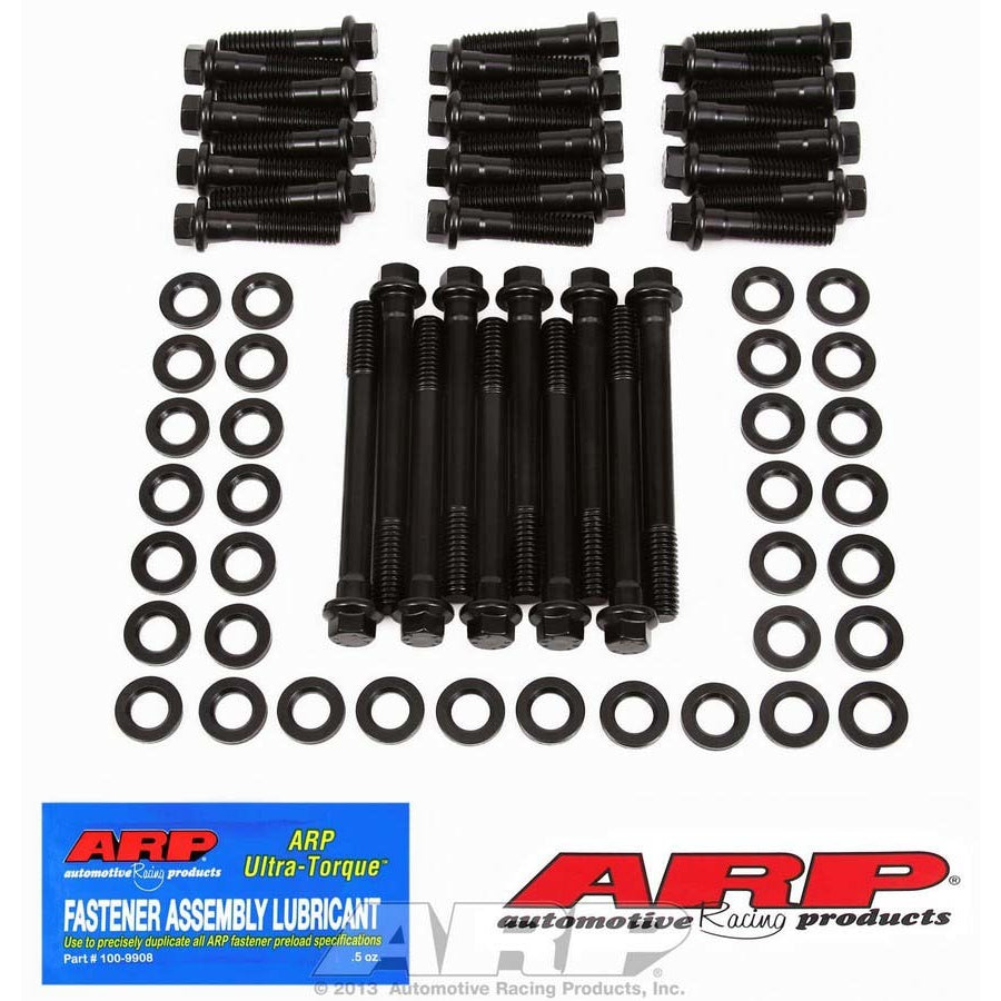ARP High Performance Series Cylinder Head Bolt Kit - Hex Head - Chromoly - Black Oxide - Edelbrock Victor - Mopar B / RB-Series