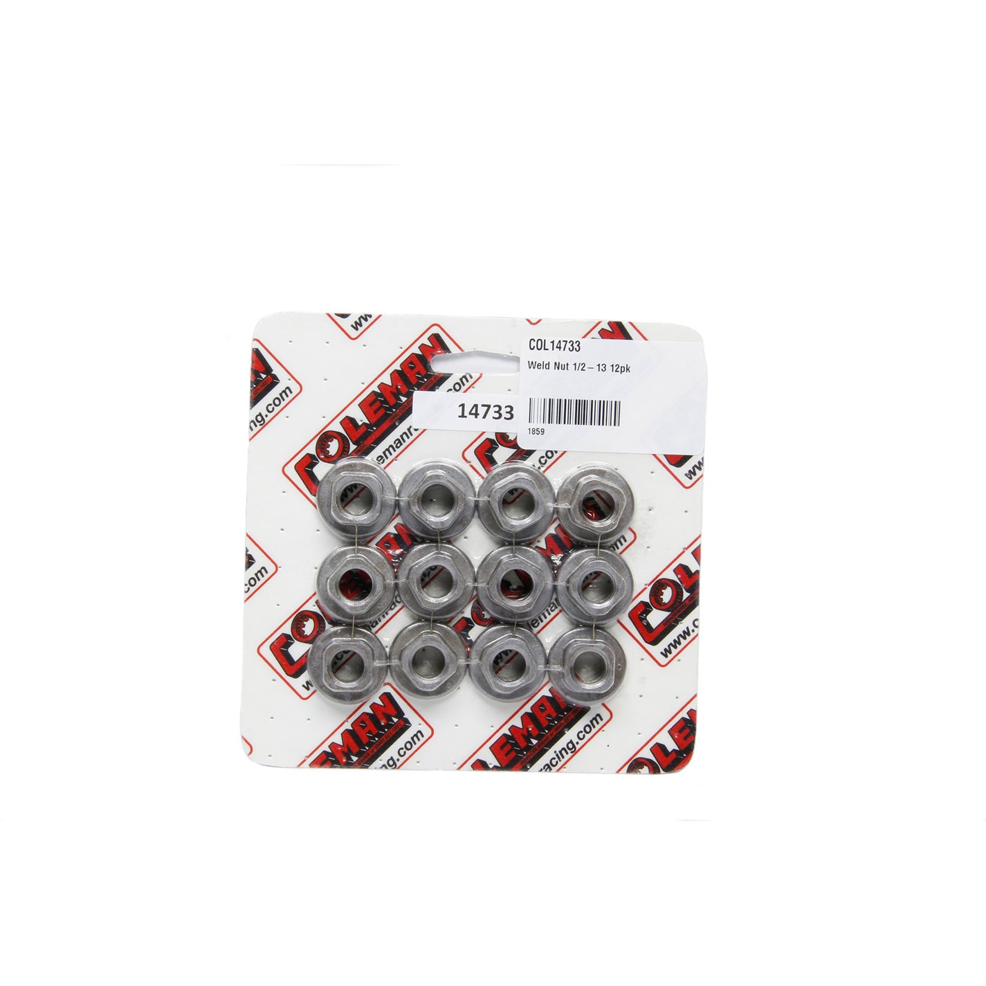 Coleman Weld Nut - 1/2"-13 (12 Pack)