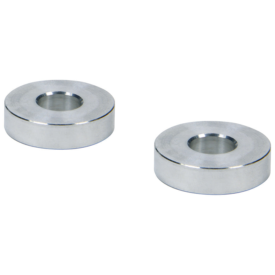 Allstar Performance Hourglass Spacers - Aluminum - 3/8" I.D. x 1" O.D. x 1/4" (Pair)