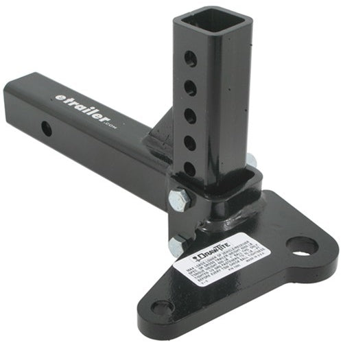 Draw-Tite Hitch Shank Bar - 2 in Hitch - 12 in Long - 5-1/4 in Drop - 6000 lb Tongue Weight - Steel - Black