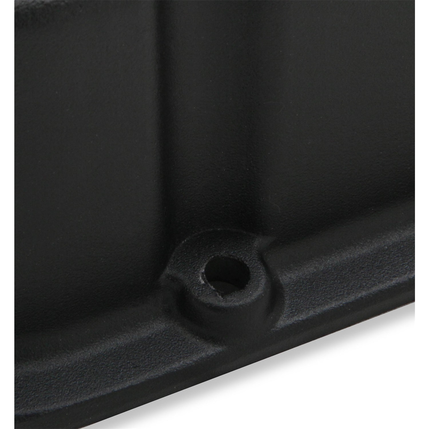 Holley M/T Short Valve Cover - M/T Logo - Black Wrinkle Paint - Big Block Chevy - Pair