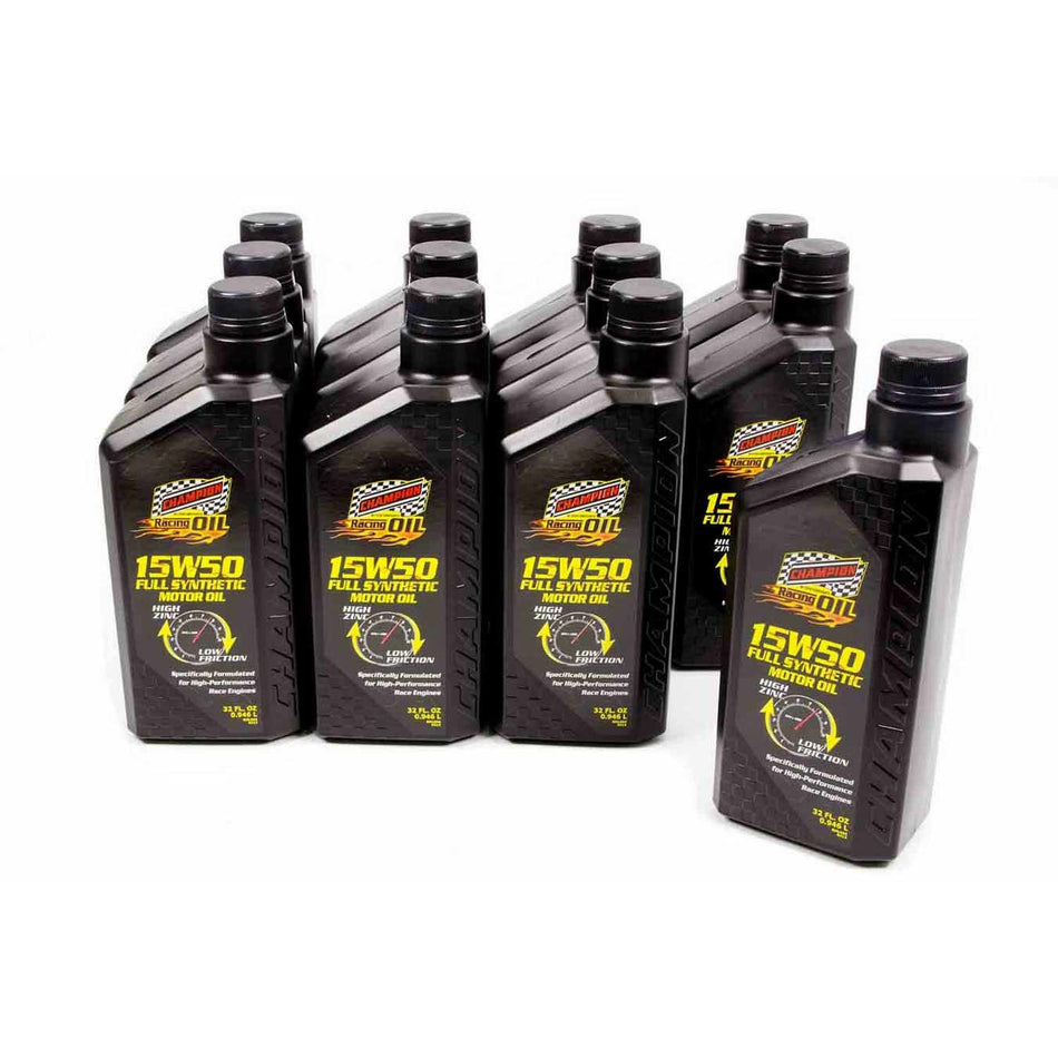 Champion ® 15w-50 Full Synthetic Racing Oil - 1 Quart (Case of 12)