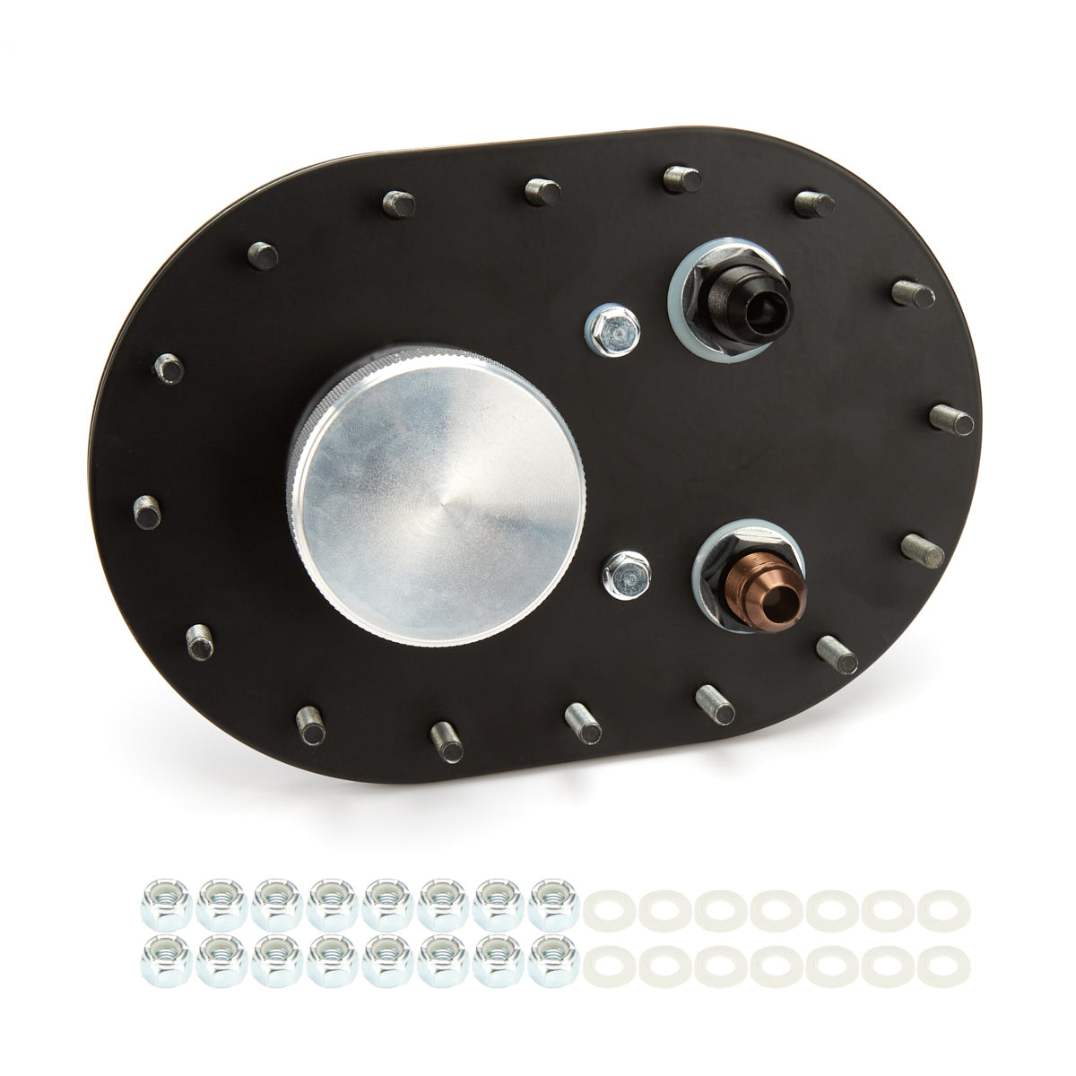 RCI Oval Fill Plate Assembly -8AN Pickup -8AN Vent