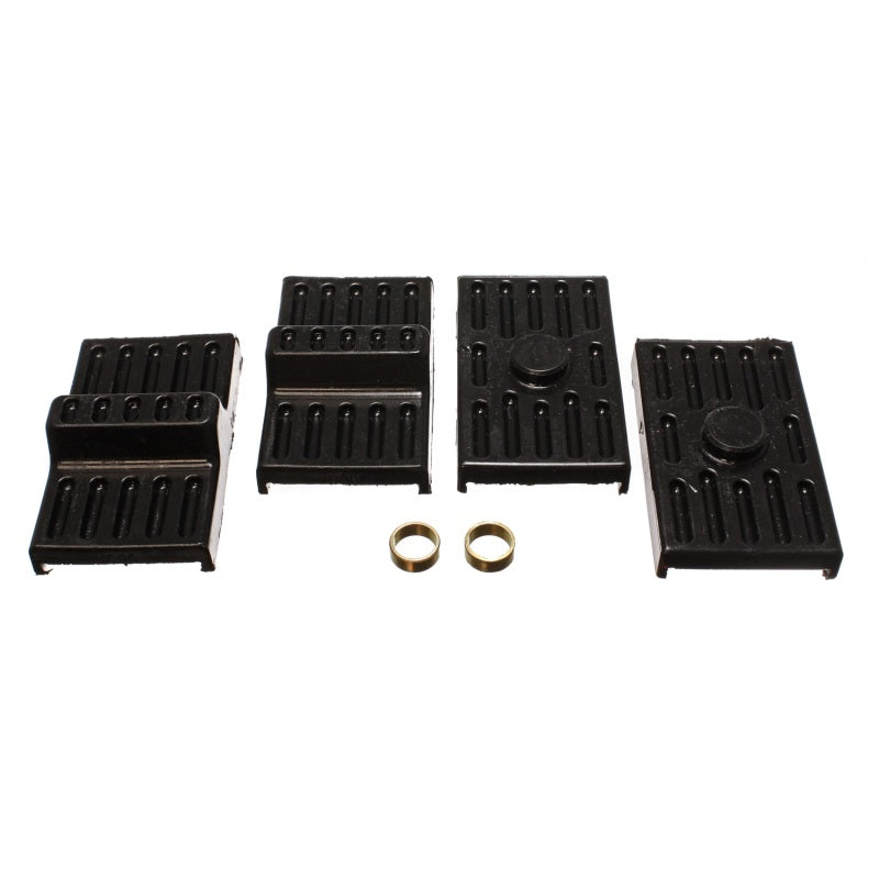 Energy Suspension Leaf Spring Pad Set - Multi-Leaf - Black - Chevy, Pontiac, Camaro, Firebird (Pair)