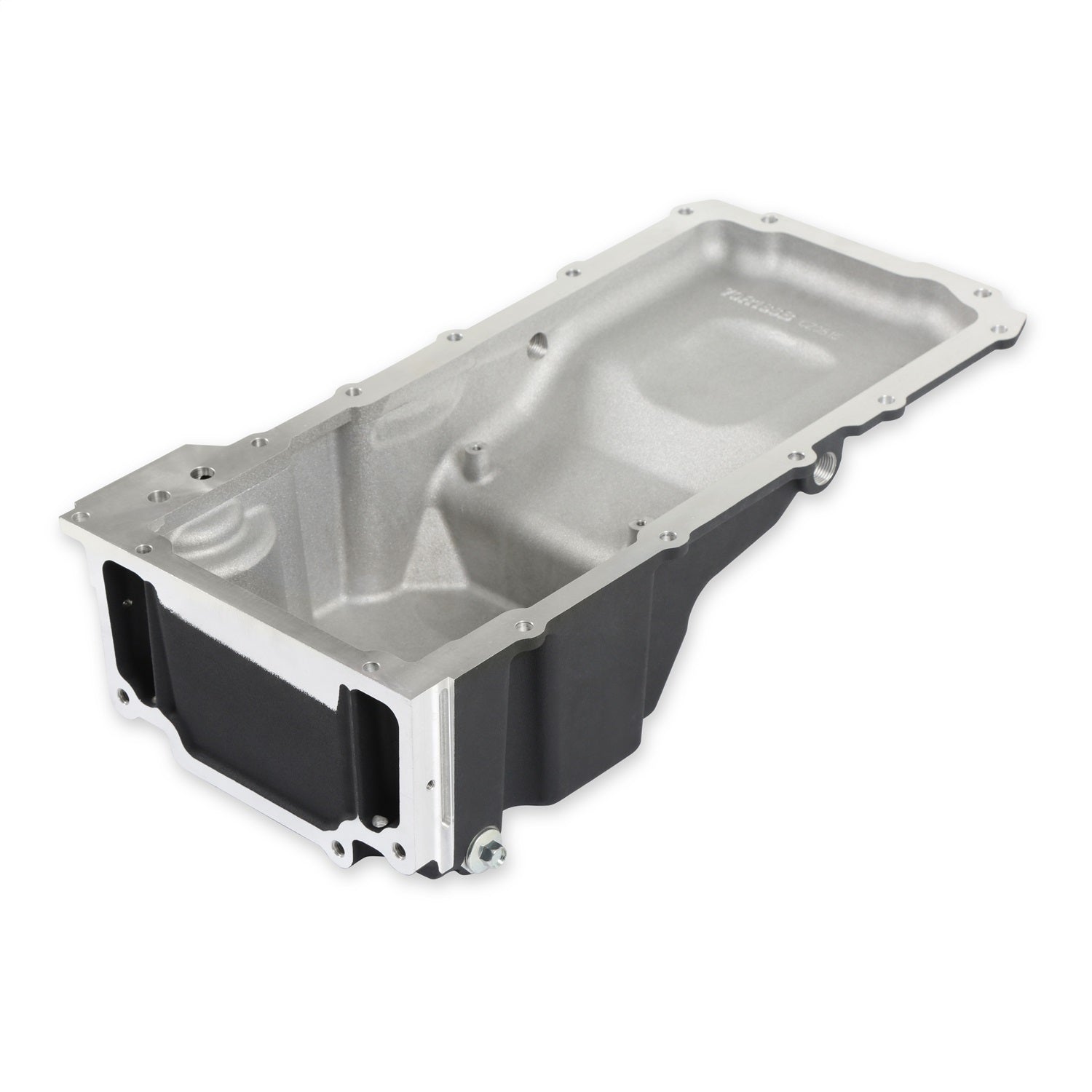 Holley GM LS Swap OIl Pan - Rear Sump - 5.6 Quart - Baffle/Pick-Up Tube - Black - GM LS-Series