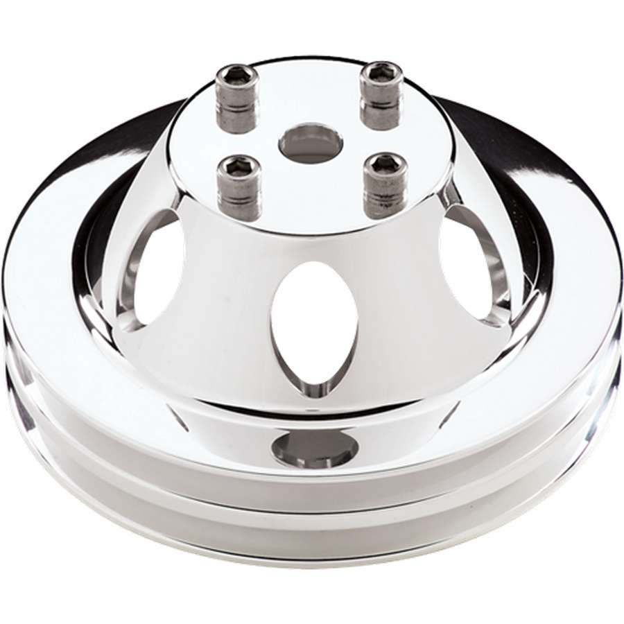 Billet Specialties SB Chevy/BB Chevy Water Pump Pulley - Double Groove - SB Chevy/BB Chevy - Long Water Pump