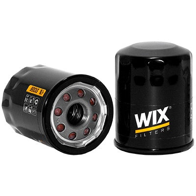 WIX Screw-On Canister Oil Filter - 3.402 in Tall - 20 mm x 1.50 Thread - 21 Micron - Black Paint - Various Applications 51356