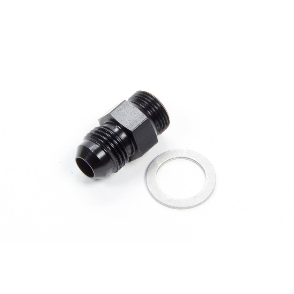 Aeroquip 6 AN Male to 9/16-24 in Male Straight Adapter - Black Anodized