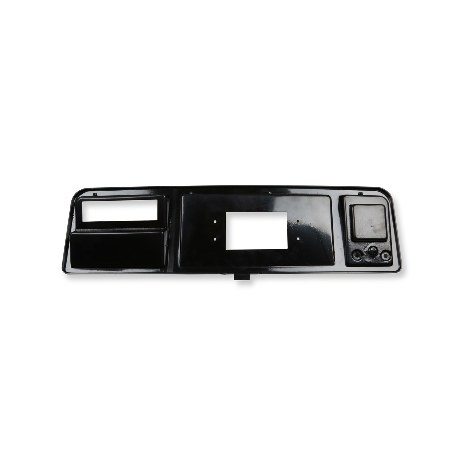 Holley EFI 7 in Dash Bezel - Black - No Vents - Ford Fullsize Truck 1973-79