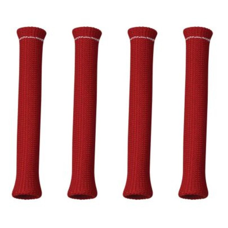 Moroso Spark Plug Boot Protectors - High Temperature - Red (Set of 4)