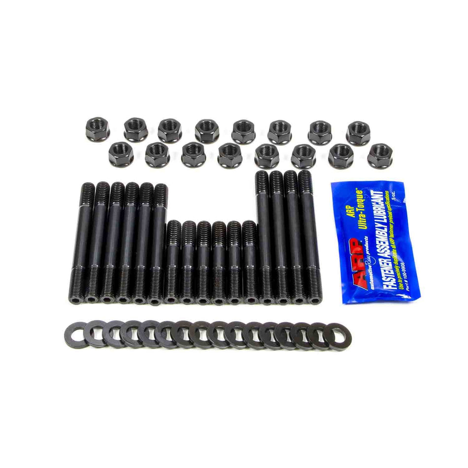 ARP Main Stud Kit - SB Chevy Large Journal w/ Straps (F & R Caps) - 4-Bolt Main