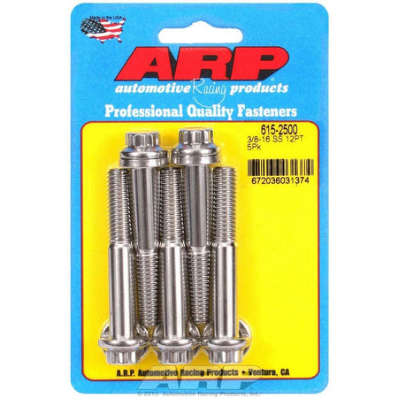 ARP Bolt - 2.500" Long - 7/16" 12 Point Head - Stainless - Polished - Universal - (Set of 5)