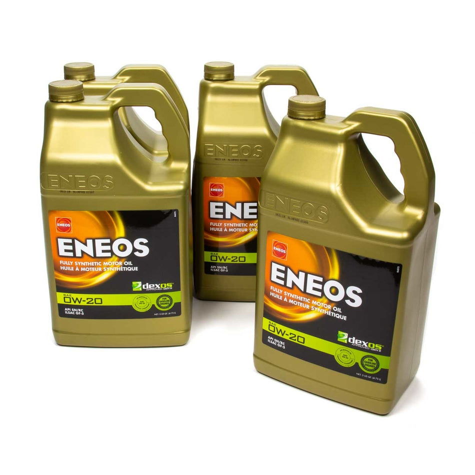 Eneos Full Synthetic Oil Dexos 1 Case 0w20 4 X 5 Quart