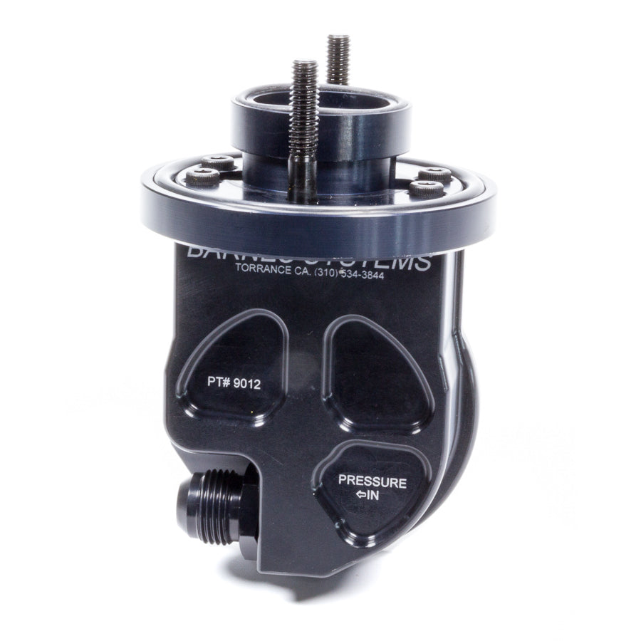 Barnes Oil Filter Adapter SB Chevy - 90 Deg w/ -10 AN Inlet