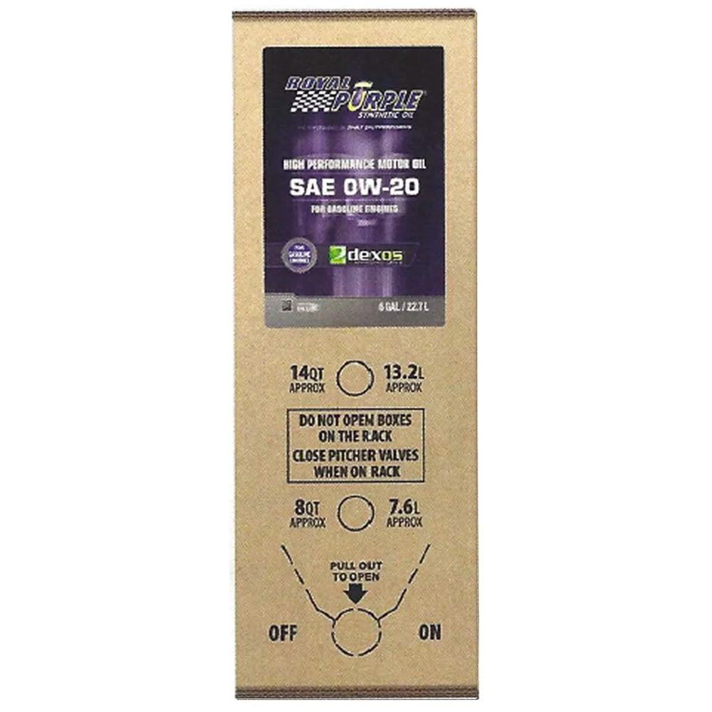 Royal Purple Multi-Grade Motor Oil 0w20 SAE 6 Gallon Box