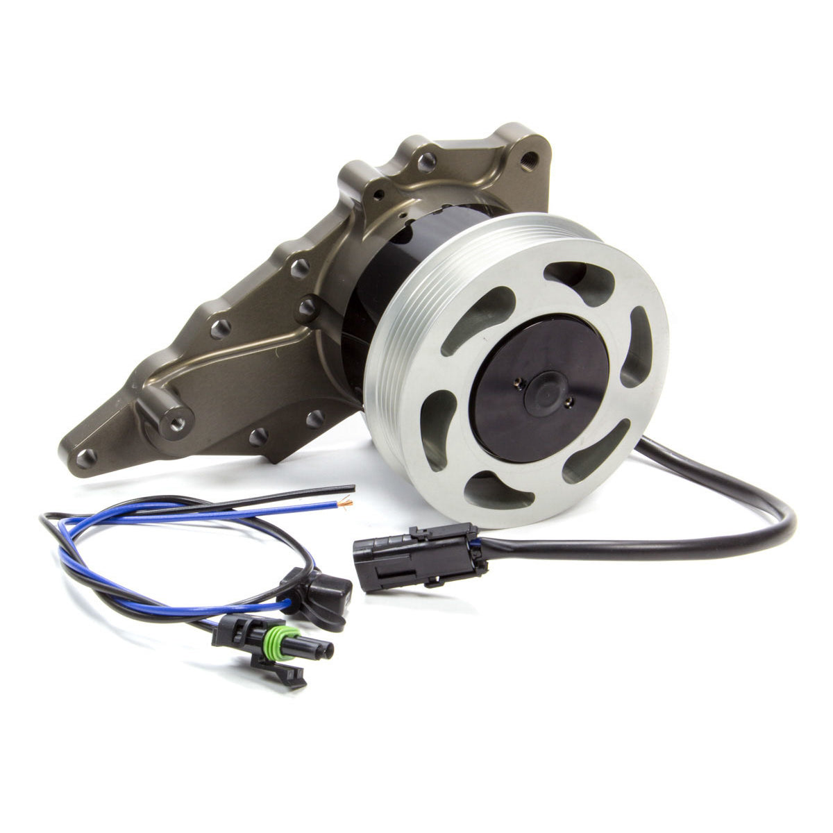 Meziere Enterprises Electric Water Pump Street Style 1" NPT Inlet Gaskets/Hardware/Wiring - Aluminum