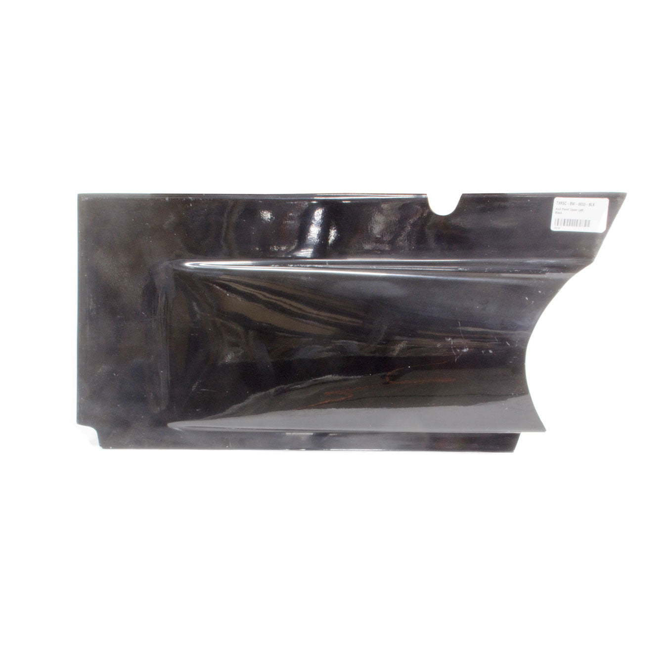 Triple X Sprint Car Upper Kick Panel (Horizontal Split Design) - Left - Black