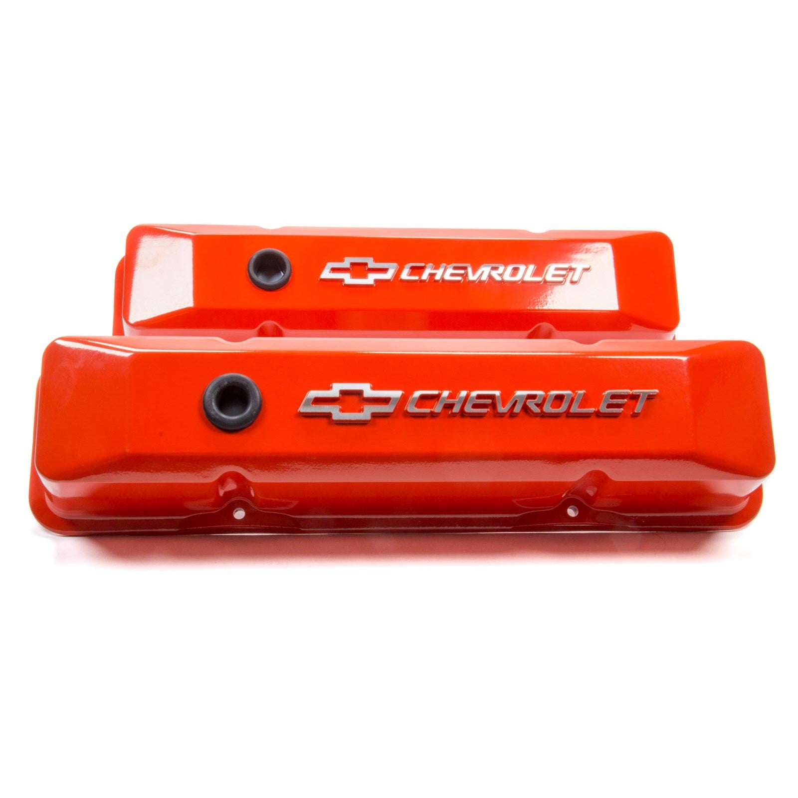 Proform Performance Parts Die-Cast Valve Covers Tall Baffled Breather Hole - Raised Chevrolet Bowtie Logo