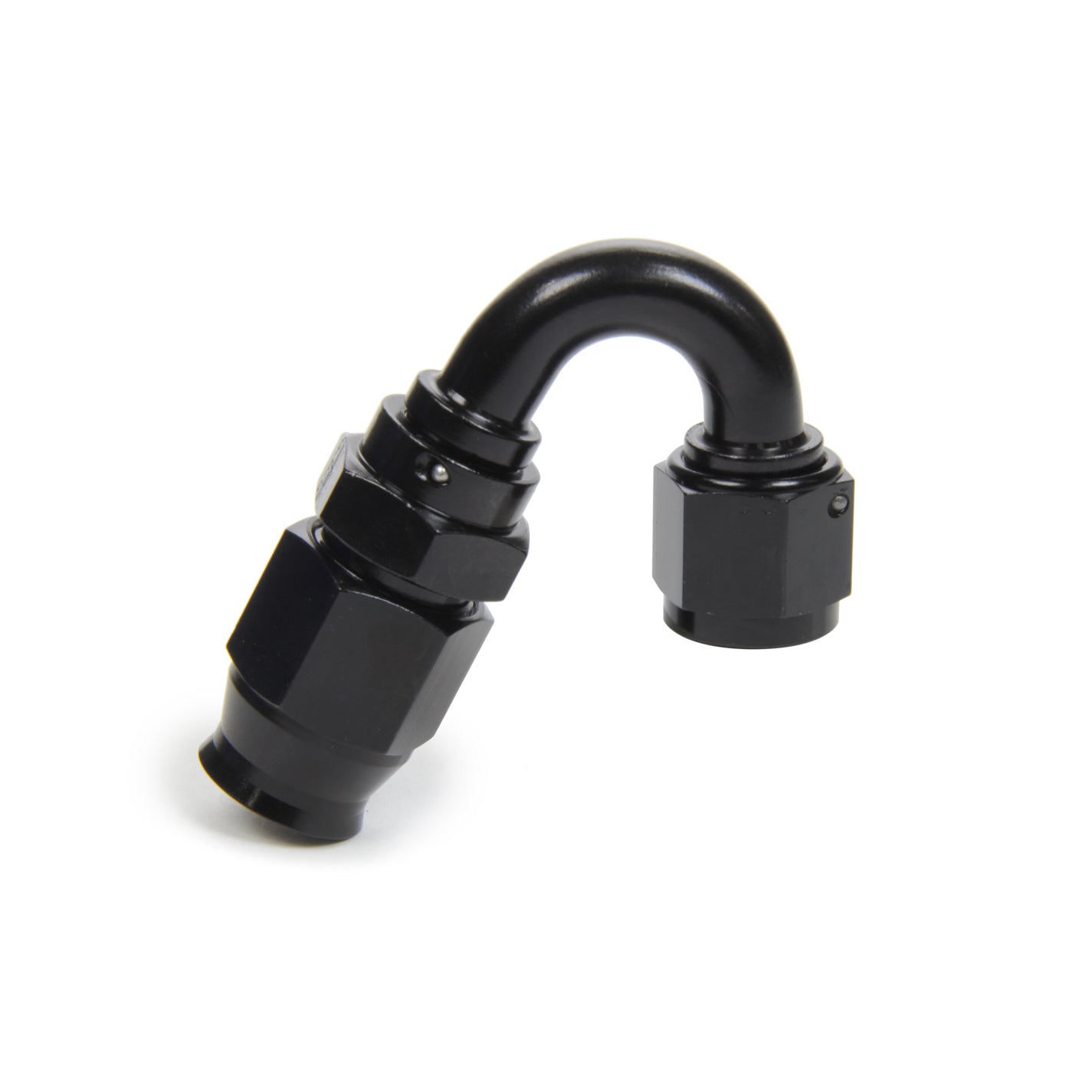 Fragola Race-Rite 150° Hose End - PTFE Hose - 8 AN Hose to 8 AN Female - Swivel - Aluminum - Black