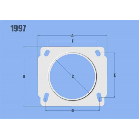 Vibrant Performance Mass Air Flow Sensor Adapter Plate for Nissan