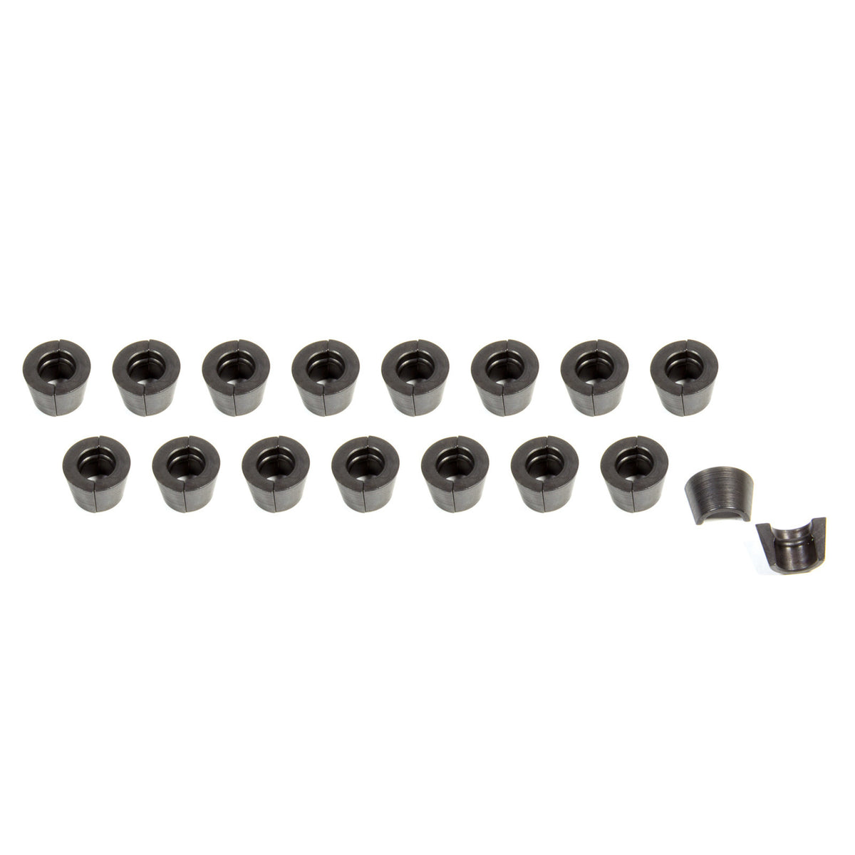 PAC Racing Springs 10 Degree Valve Lock - 11/32 in Valve Stem - Standard Height - Black Oxide - Set of 32