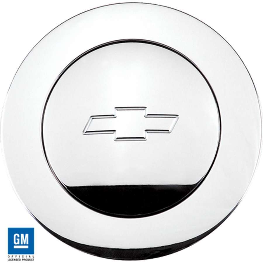 Billet Specialties Bowtie Logo Large Horn Button - Polished - Fits Billet Specialties - Lecarra