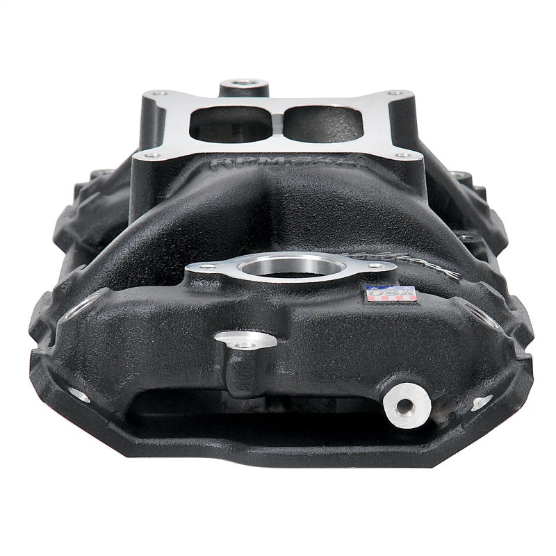 Edelbrock NASCAR Edition RPM Air-Gap Manifold - SB Chevy 262-400 - 1500 to 6500 RPM - Black Finish