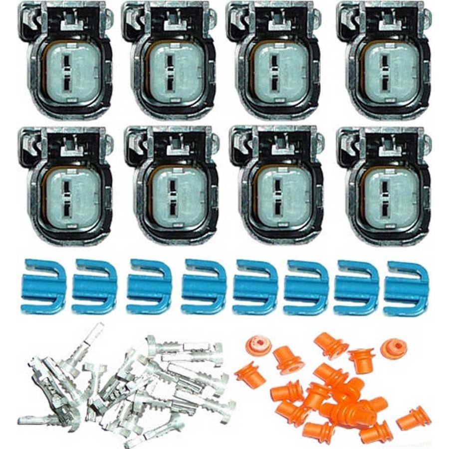 Painless Performance Products EV6/USCar Style Fuel Injector Connectors - Set of 8