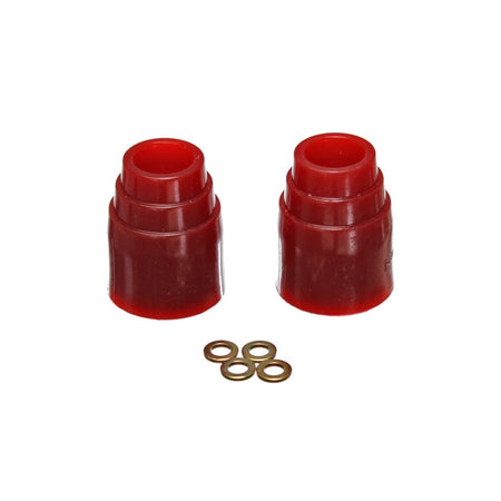 Energy Suspension Hyper-Flex Bump Stop - 3-1/8" Tall - 2-7/16" OD - 3/8" ID - Polyurethane - Red - Universal - (Pair)