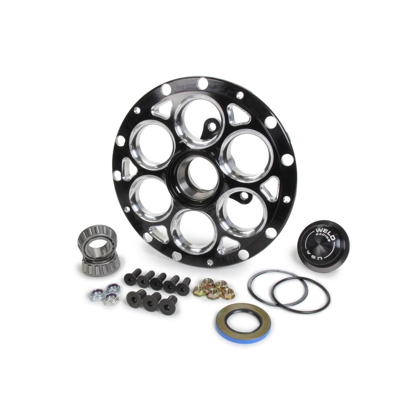 Weld 13"/15" Black Magnum Hub w/ Rotor Mount