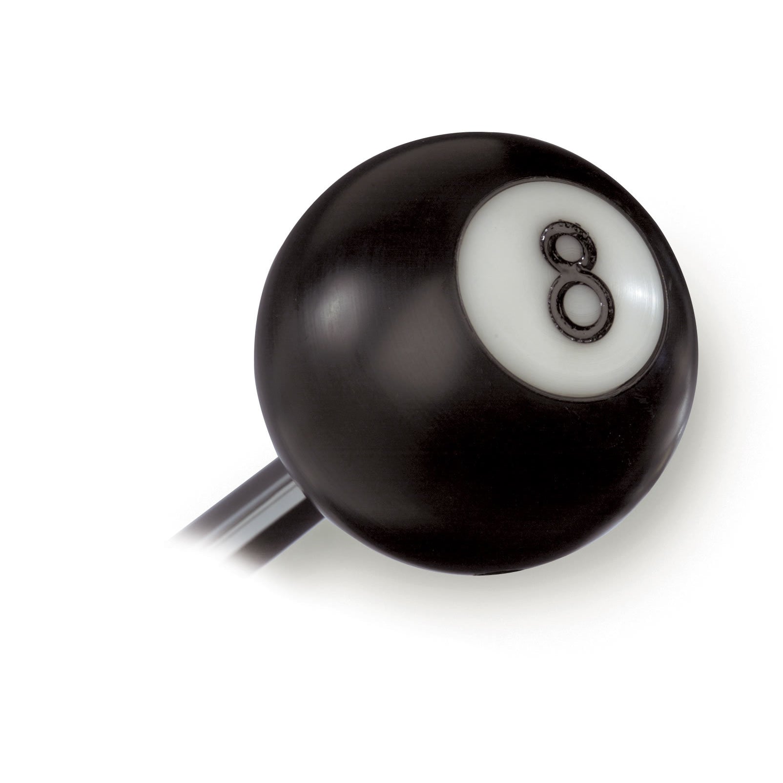 Lokar 8-Ball Shifter Knob - Plastic - Black/White - Lokar Shifters