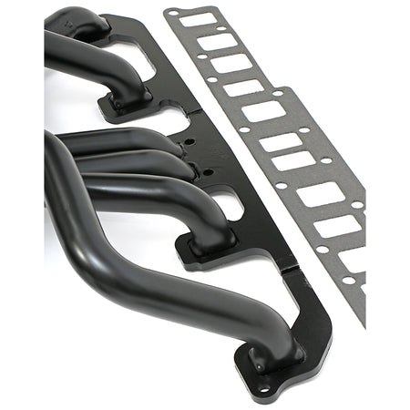 Hedman Hedders Street Headers - 1.5 in Primary - 2.5 in Collector - Black Paint - AMC Inline-6 - Jeep CJ 1972-86