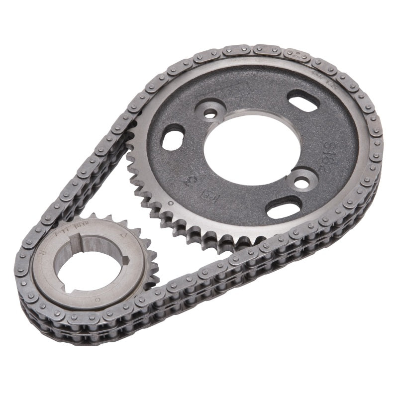 Edelbrock Performer-Link Double Roller Timing Chain Set - Keyway Adjustable - Billet Steel - Big Block Buick