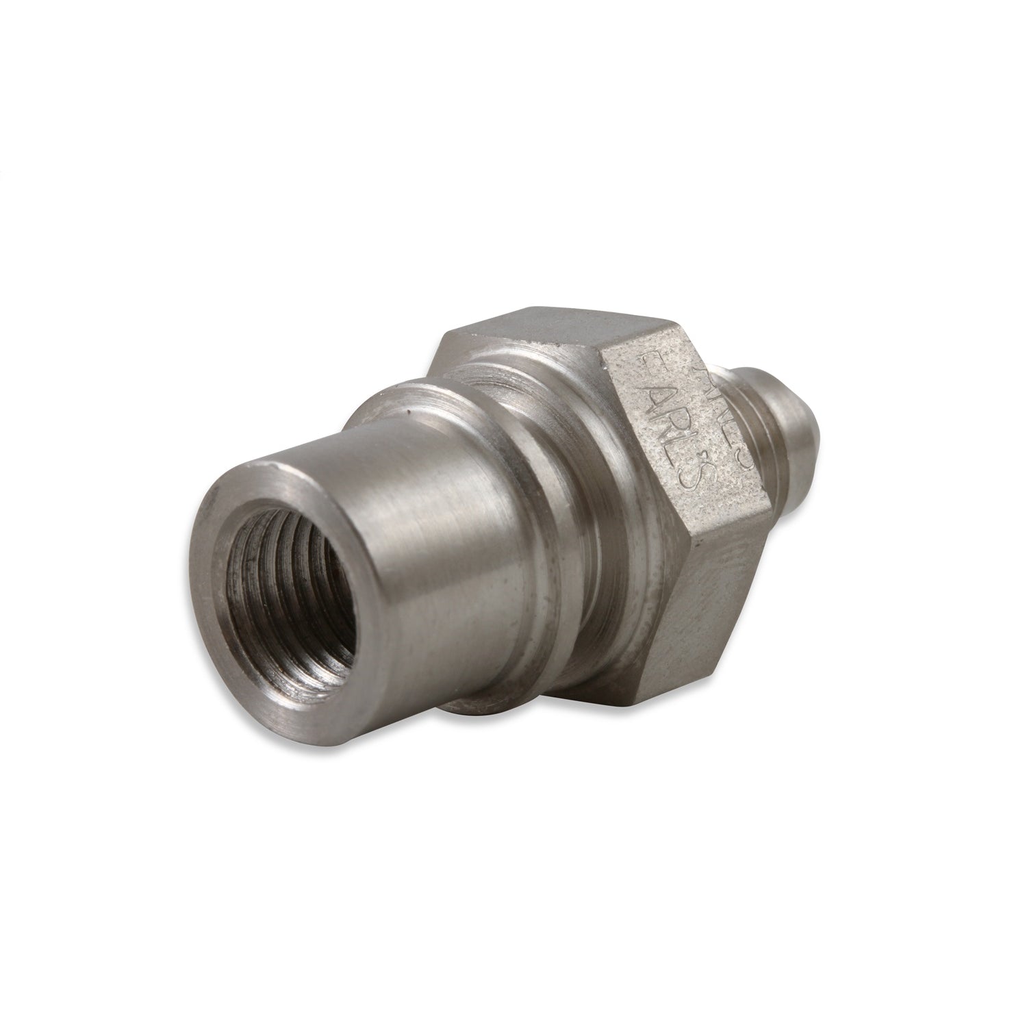 Earl's Steel Tubing Adapter -03 AN to 3/8-24 x 1.0 Female Inverted Flare