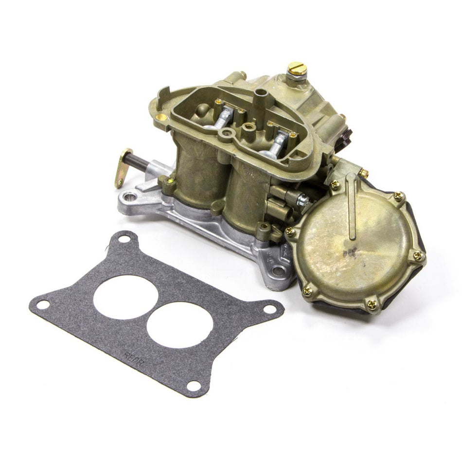 Holley OEM Muscle Car 500 CFM 2-Barrel Carburetor - Holley Flange - No Choke - Single Inlet - Gold Chromate - Six Pack Outboard Carbs