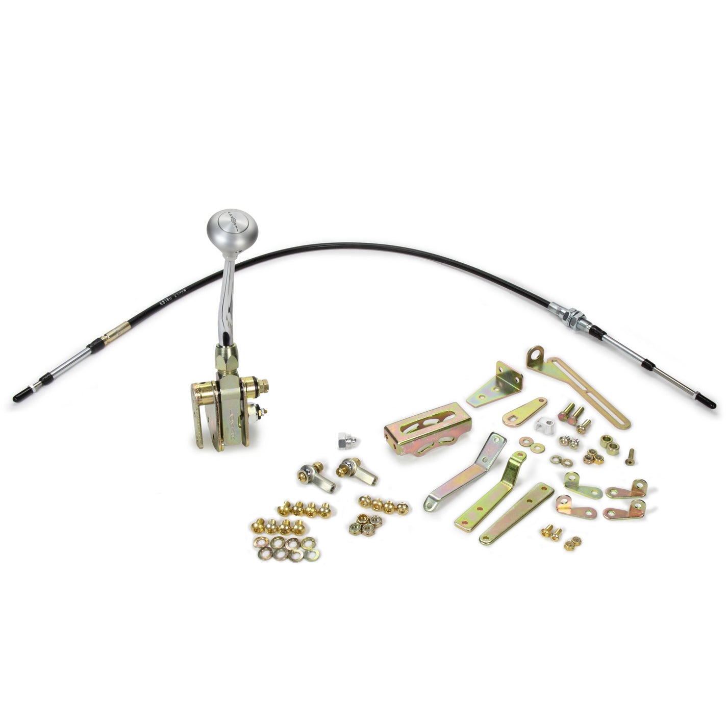 Lokar Automatic Shifter - Cable Operated - 8" Stick - Mushroom Knob - 700R4