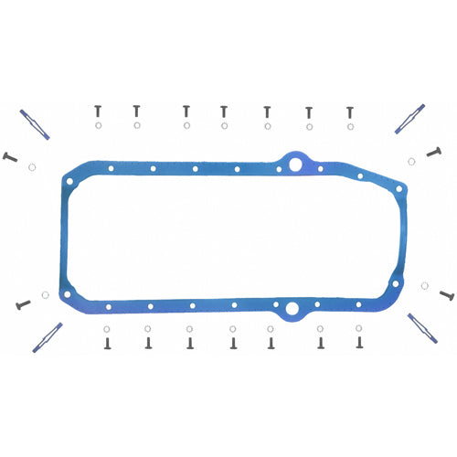 Fel-Pro Oil Pan Gaskets - SB Chevy - 1 Piece Perma-Dry Plus