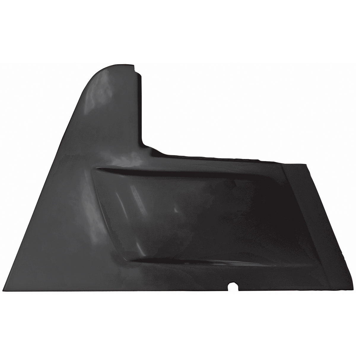 Triple X Arm Guard - Passenger Side - Wedge - 2" Taller - Fiberglass - Black - Triple X Sprint Car